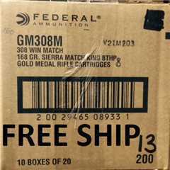 200 Federal 308 Win Match 168 GR GM308M FREE SHIP